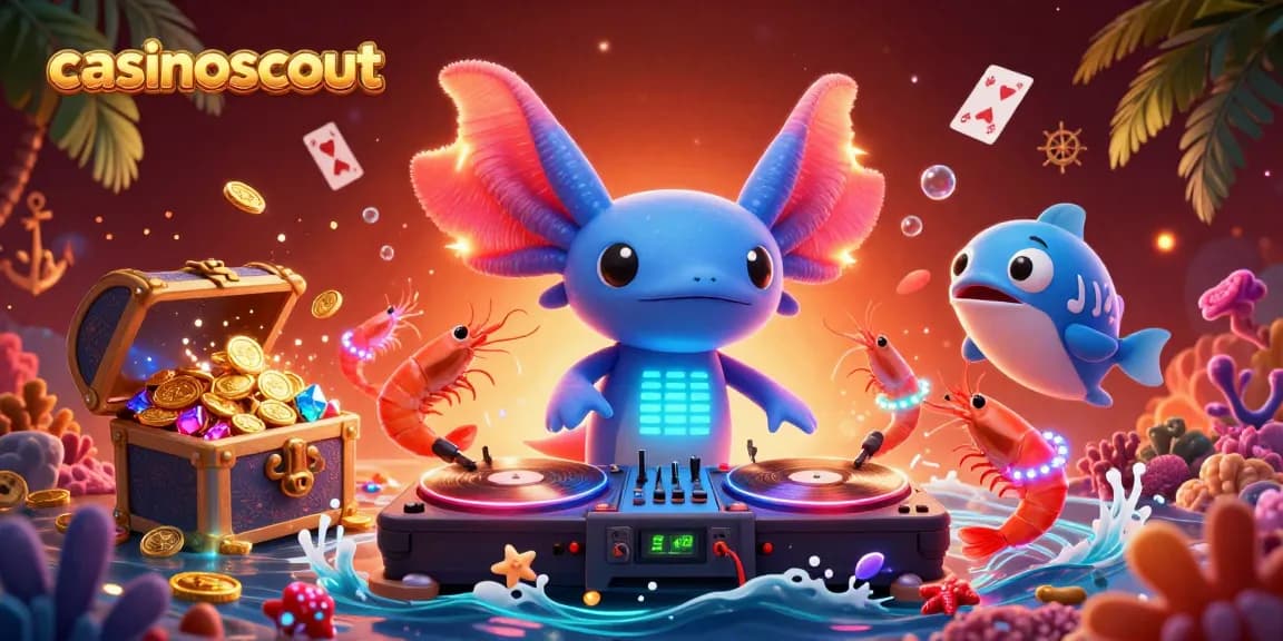 Experience the vibrant world of casinoscout with thrilling online pokies action in a colorful underwater scene.